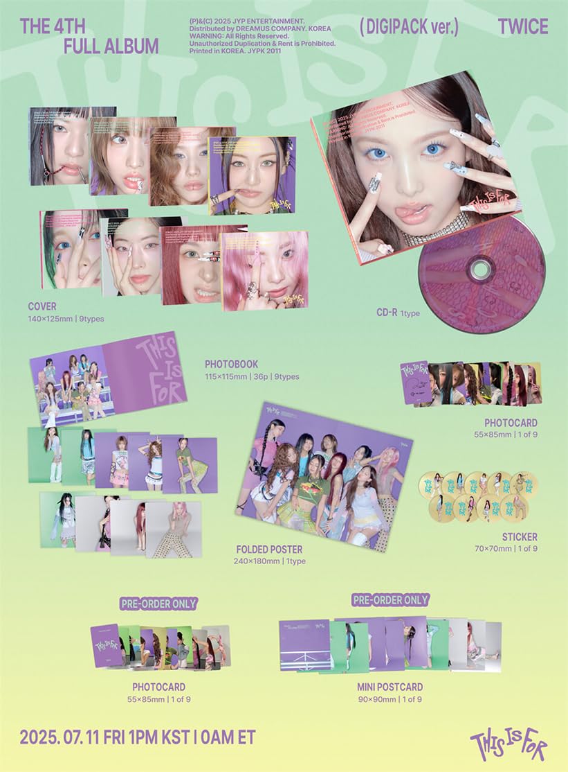 Amazon.co.jp: TWICE - 4th full album 'THIS IS FOR' (Digipack